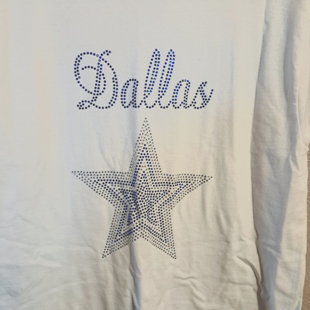 Ladies Dallas Cowboys Bling T-shirt